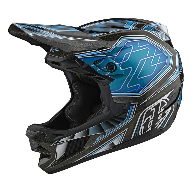 Troy Lee Designs D4 MIPS Low Rider BMX Race Helmet-Teal Large