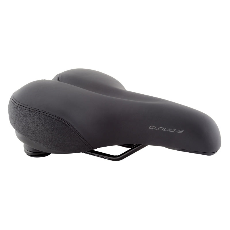 Cloud-9 Commuter Comfort Steel Multi-Stage Foam Soft Touch Vinyl Elastomer Suspension Black 10×7`