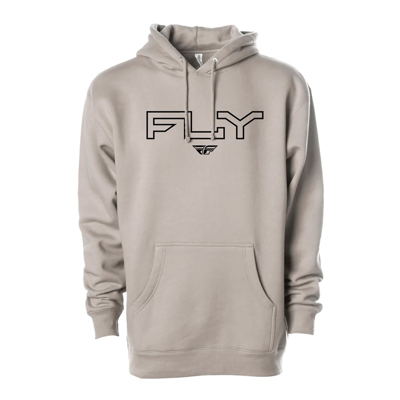Fly Racing Edge Hoodie-Cement Youth S/M