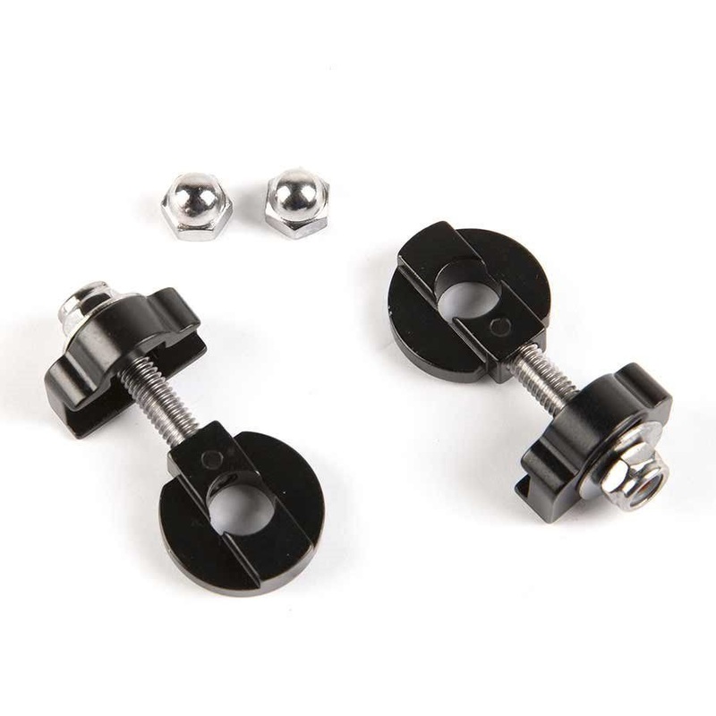 Aluminum BMX Chain Tensioners Pair – 3/8″ – Black