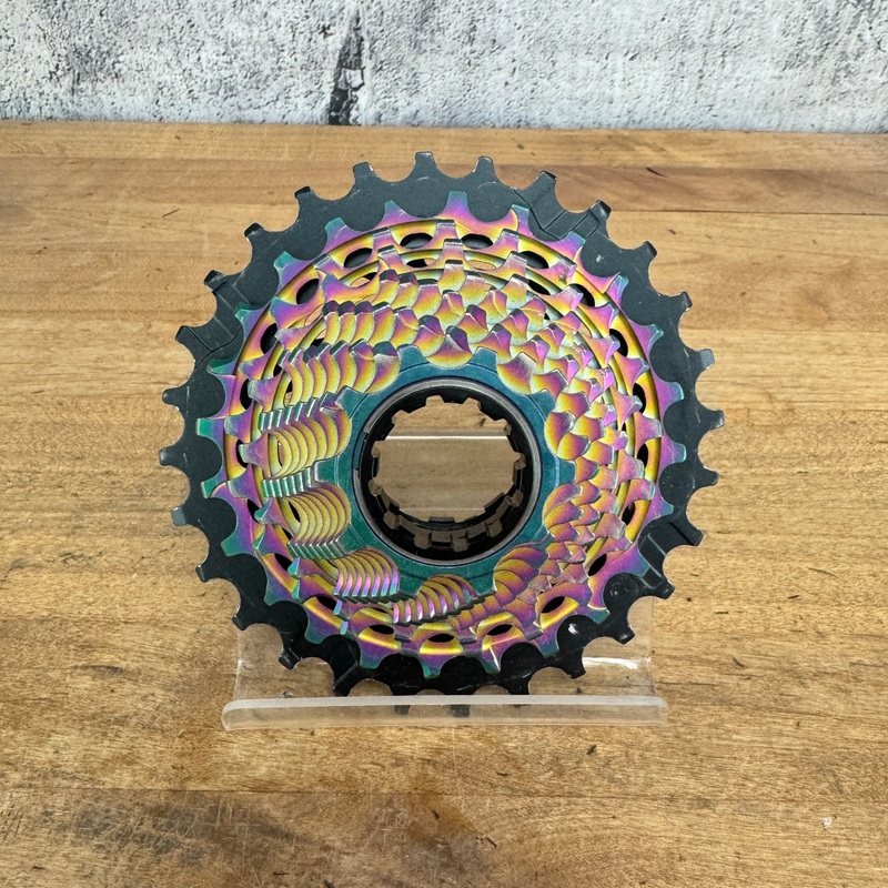 SRAM Red AXS XG-1290 10-28t D1 12-Speed Rainbow Bike Cassette “Light Wear” 183g