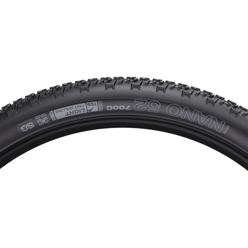 WTB Nano Tire – 700 x 52, TCS Tubeless, Folding, Black, Light/Fast Rolling, Dual DNA, SG