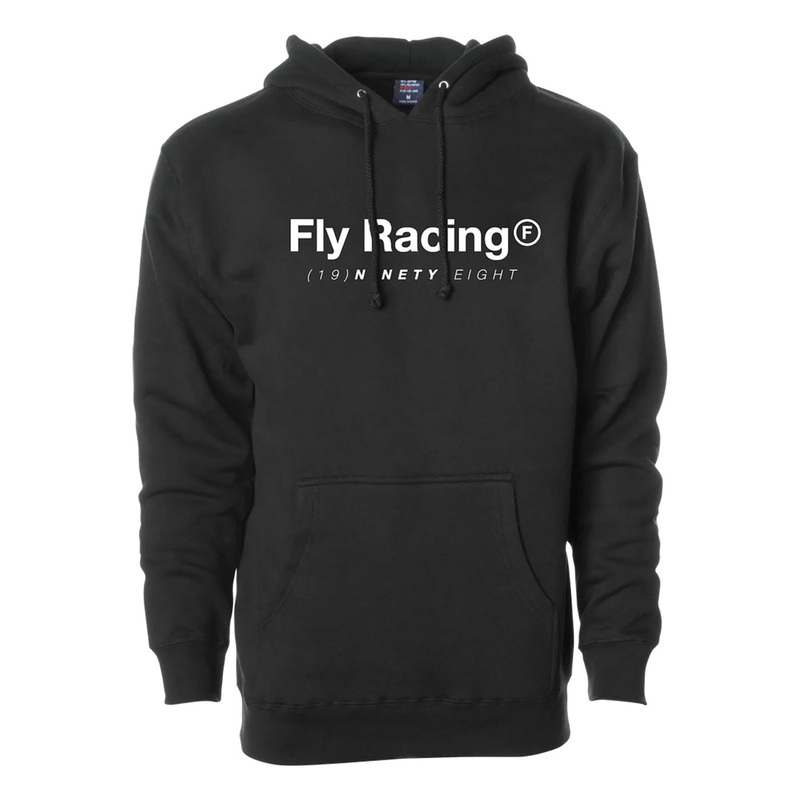 Fly Racing Trademark Hoodie-Black Adult Small