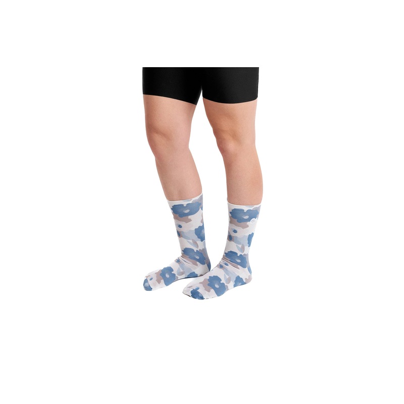 Peppermint Cycling Signature Printed Socks Tie Dye Rosemary Medium/Large