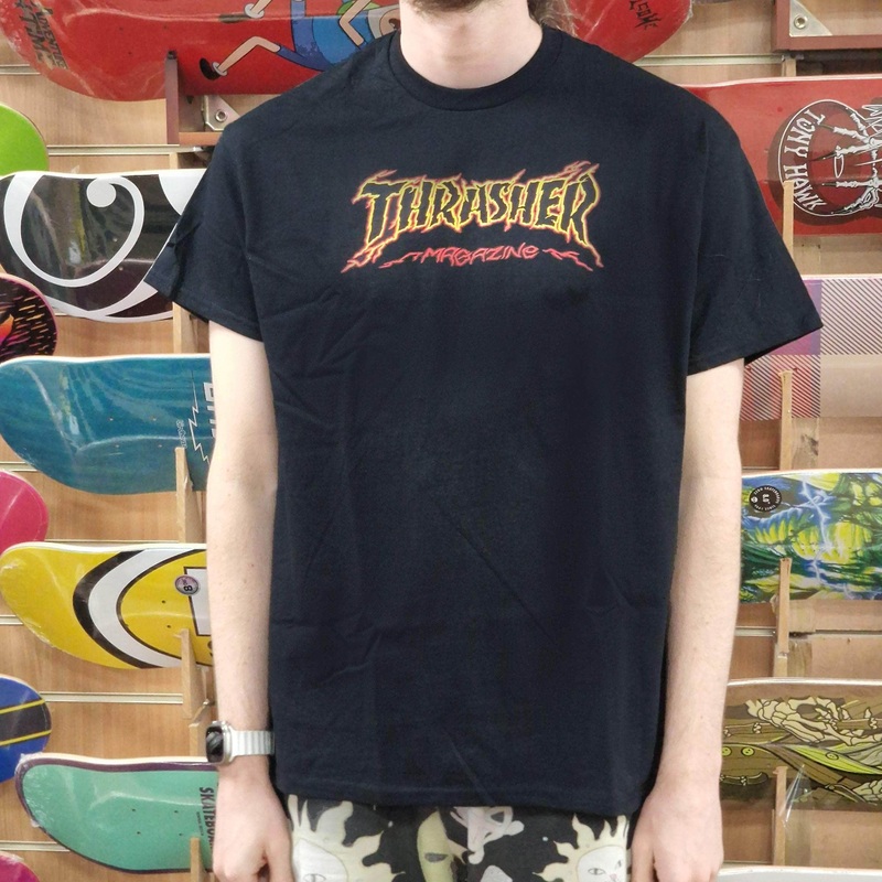 Thrasher by ExTeenager Cracked T-shirt Black Small