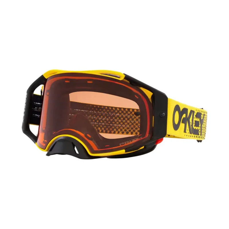 Oakley Airbrake MX Goggles-Moto Yellow With Prizm Bronze Iridium Lens