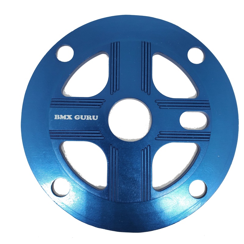 BMXGuru Bolt-on BMX Aluminum Spider – 4-bolt / 104mm – Blue – USA Made