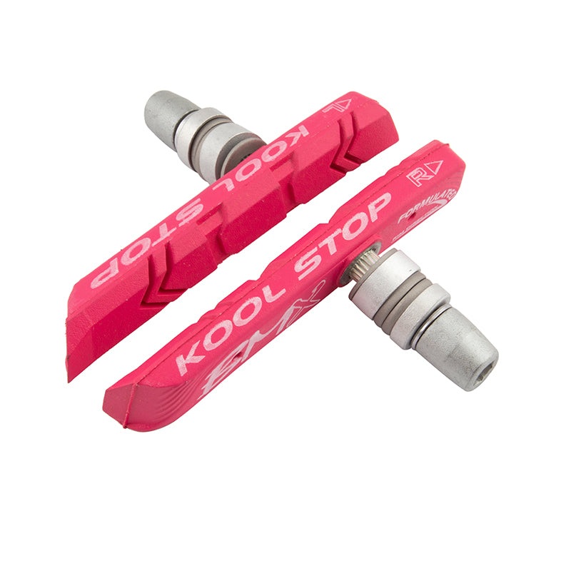 Kool Stop BMX Brake Pads/Shoes – Threaded – Pink – USA Made