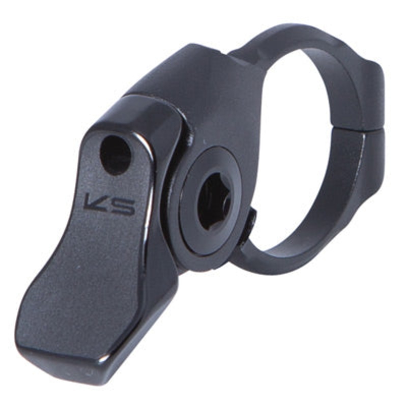 Ks, Remote Lever,Kgsl,Alloy Lock-On Compatible,W/Adj Kgsl Remote Lever  Seatposts NA Black