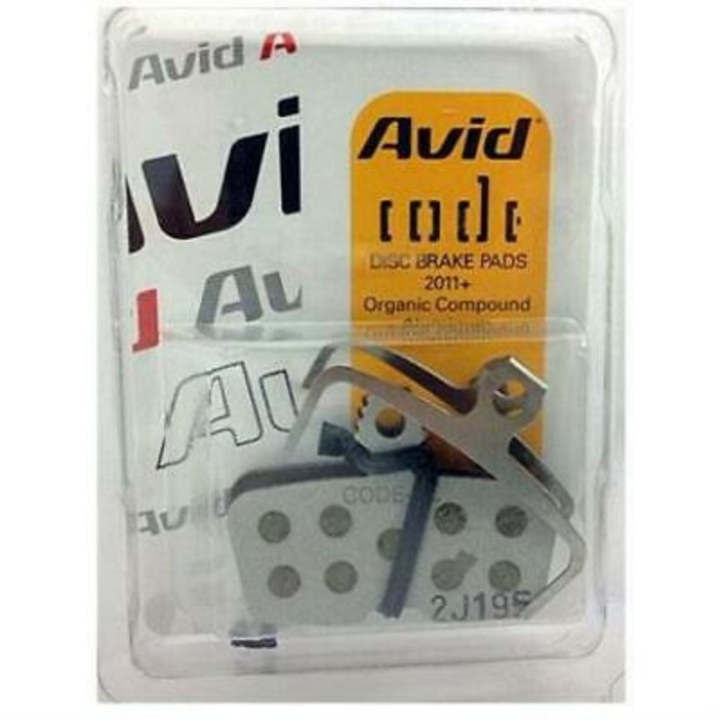 Avid Code Organic Replacement Disc Brake Pads Aluminum Plates Code R 2011+