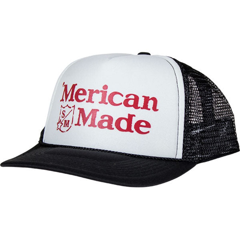 S&M ‘Merican Trucker Hat-Black/White/Black