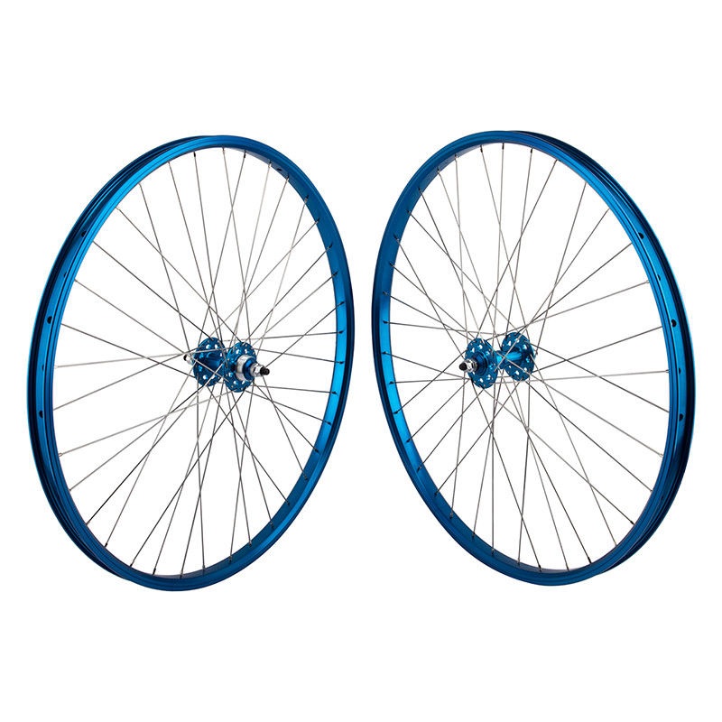29″ SE Racing Wheelset – Pair – 36H – Double Wall – Sealed Bearing – Flip Flop – Blue