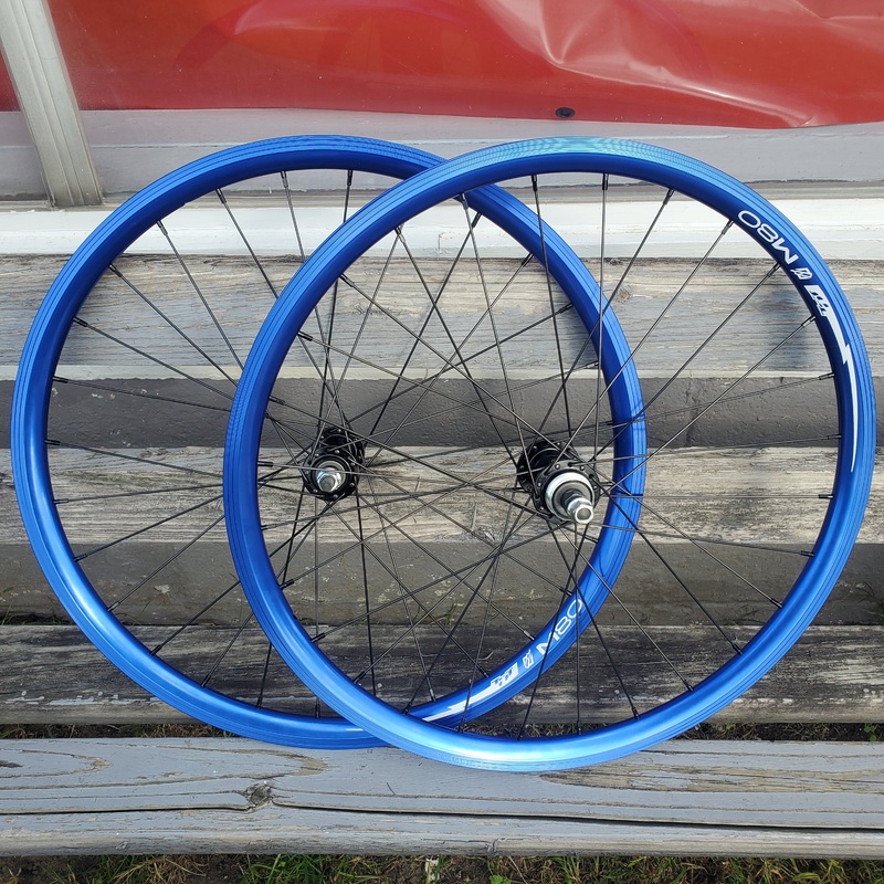 24″ TNT M80X Freewheel BMX Wheelset – Pair – Blue