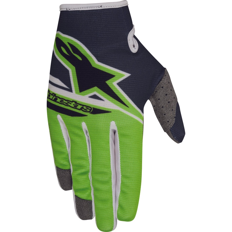 ALPINESTARS Youth Radar Flight Gloves Anthracite/Green Youth Small