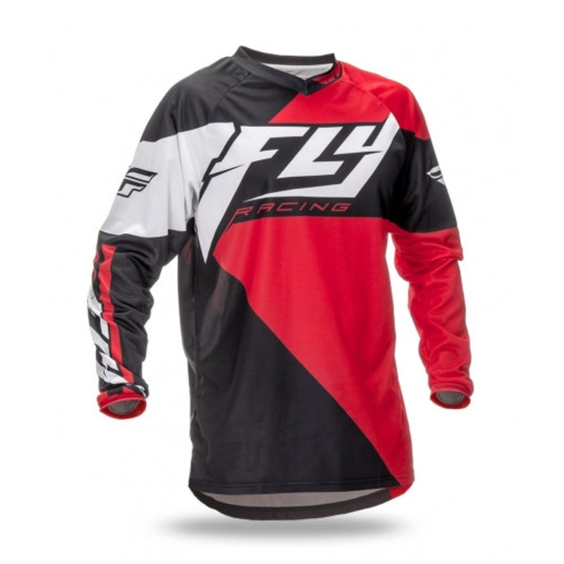 Fly Racing 2016 F-16 BMX Race Jersey-Red/Black Youth Small