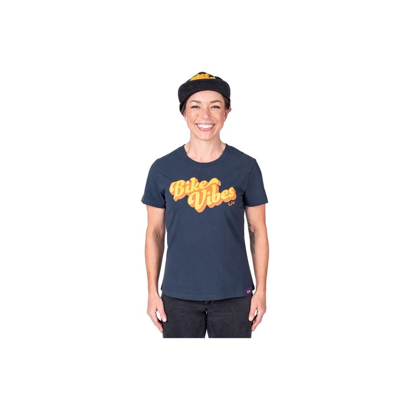 Bike Vibes Women’s T-Shirt Blue X-Small