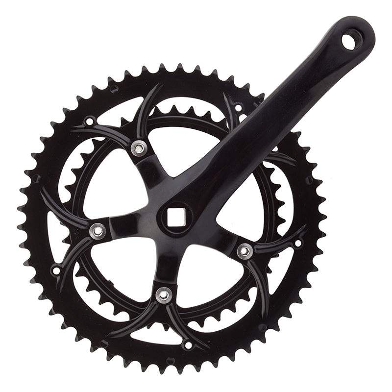 Sunlite Alloy Double 172.5×53/39 110 SQR JIS crankset black