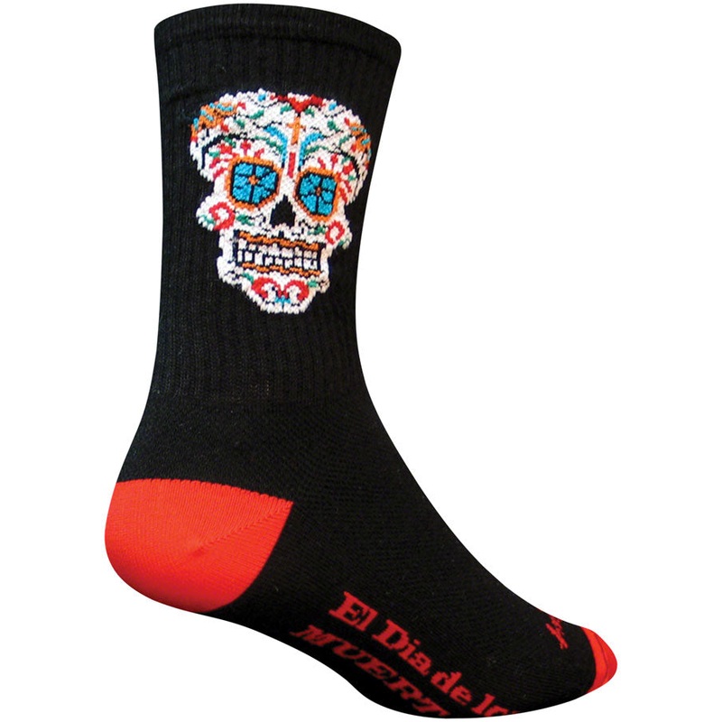 SockGuy Crew El Dia Socks – 6″ Black Small/Medium