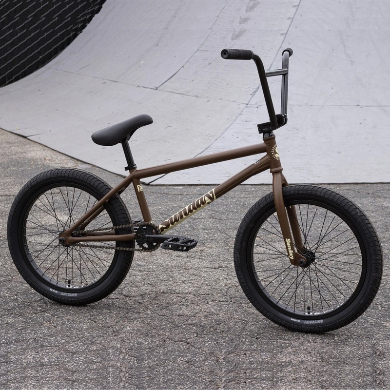 Sunday EX Arteaga 20.75″TT BMX Freestyle Bike-Matte Dark Brown