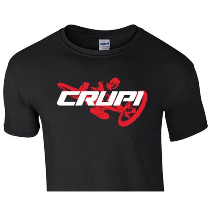 Crupi Retro T-Shirt Youth Large Black