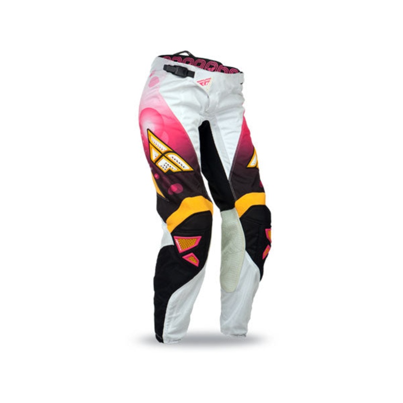Fly Racing 2014 Kinetic Ladies Race Pants-Pink/White 0/2: ( $99.95 )