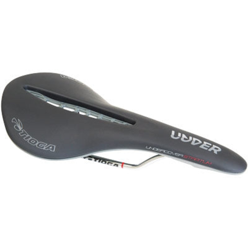 Tioga Saddle,Undercvr,Stratum 210G,Cromo Rail,Black Undercover Stratum Tioga Saddles NA Black