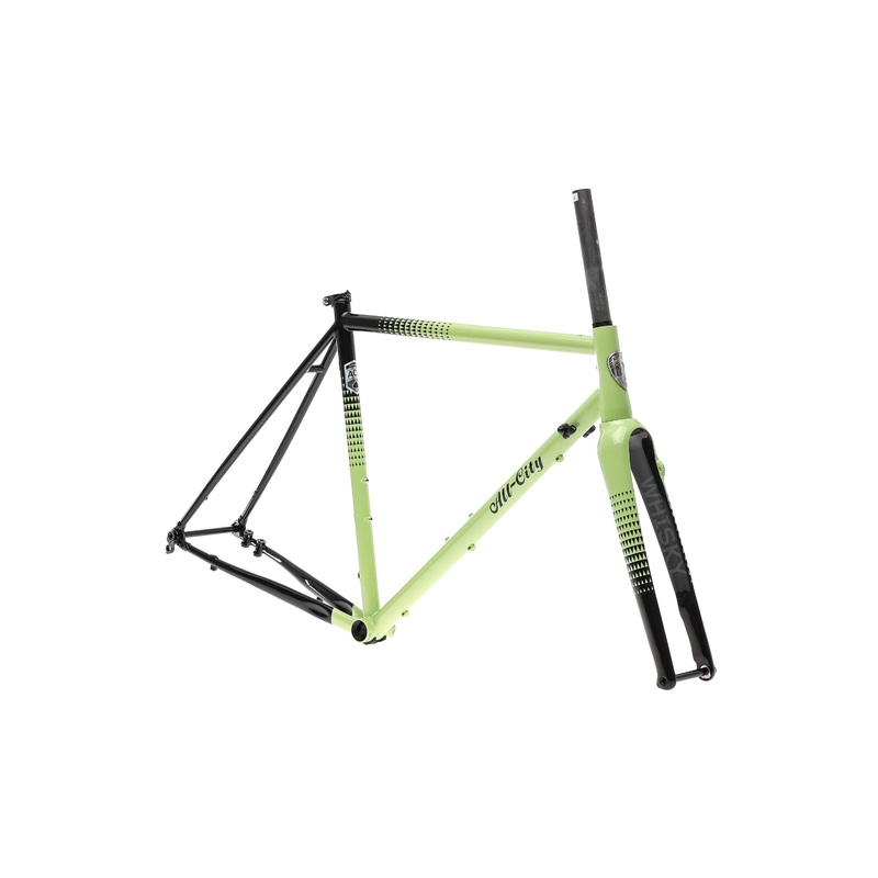 All-City Zig Zag Frameset – 700c, Steel, Honeydew Bling 52cm