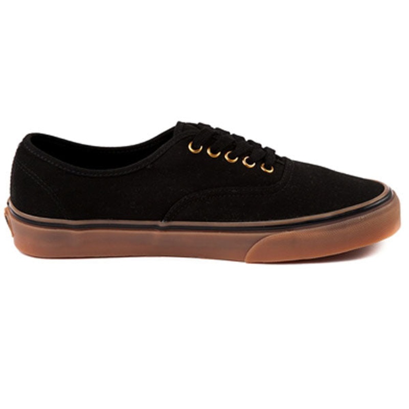 Vans Authentic Shoes-Black/Rubber 3.5
