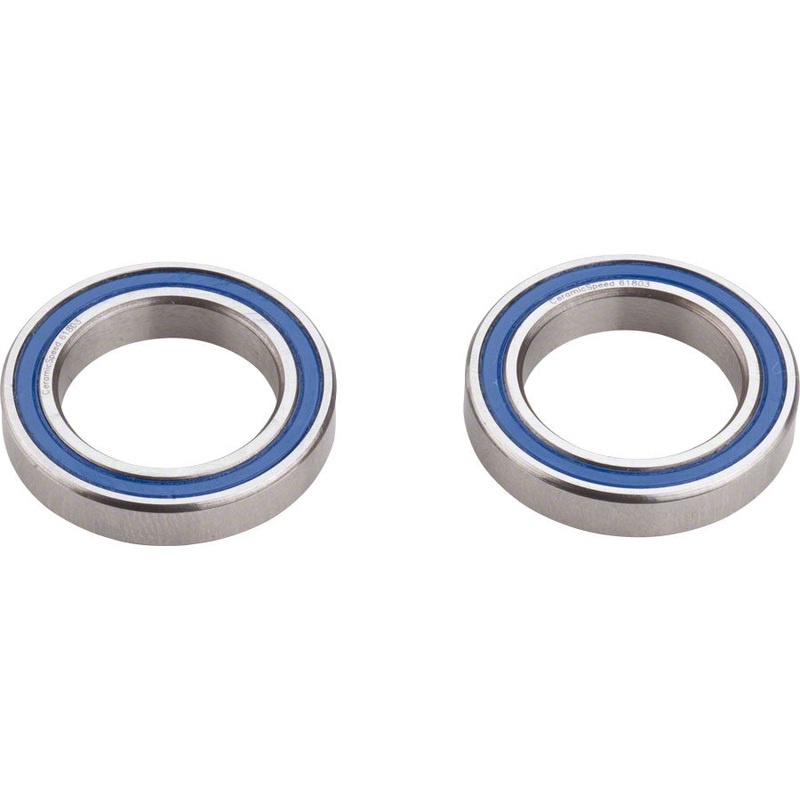 Zipp CeramicSpeed Bearing Kit – 61803, 30/60 88 Front Hub Shell, 188 Rear Hub Shell and 30/60/S9 Rear Free Hub Body, Pair