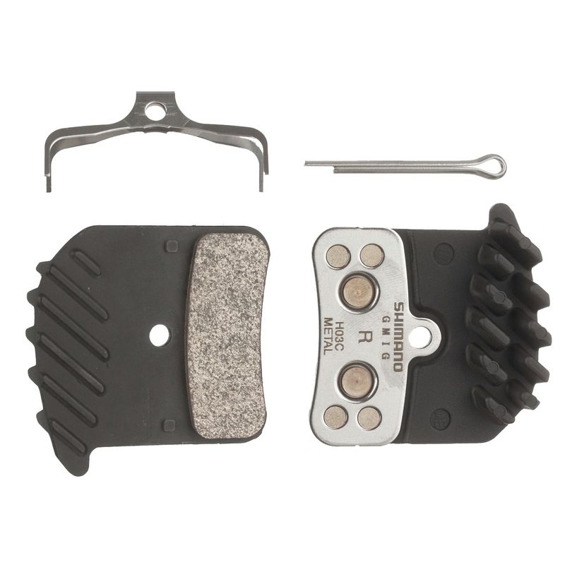 Shimano H03C-MF Disc Brake Pad Spring – Metal Compound Finned Aluminum Backplate One Pair