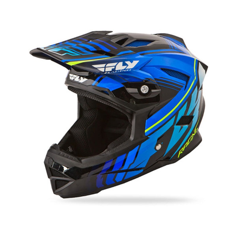 Fly Racing 2016 Default Helmet-Black/Blue Youth Small