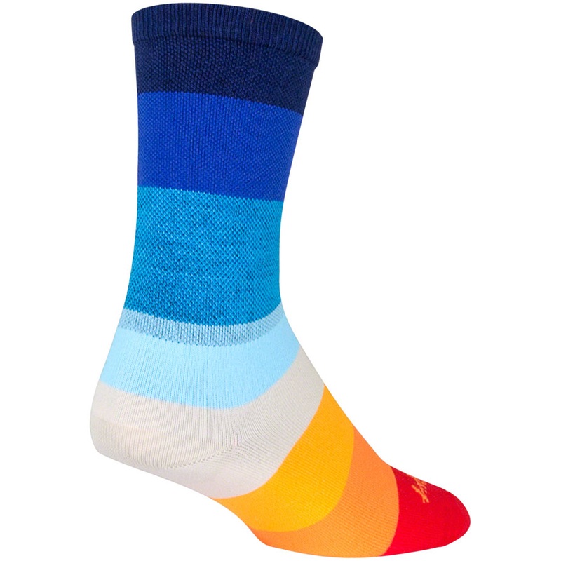 SockGuy Crew 70’s Socks – 6″ Blue Small/Medium