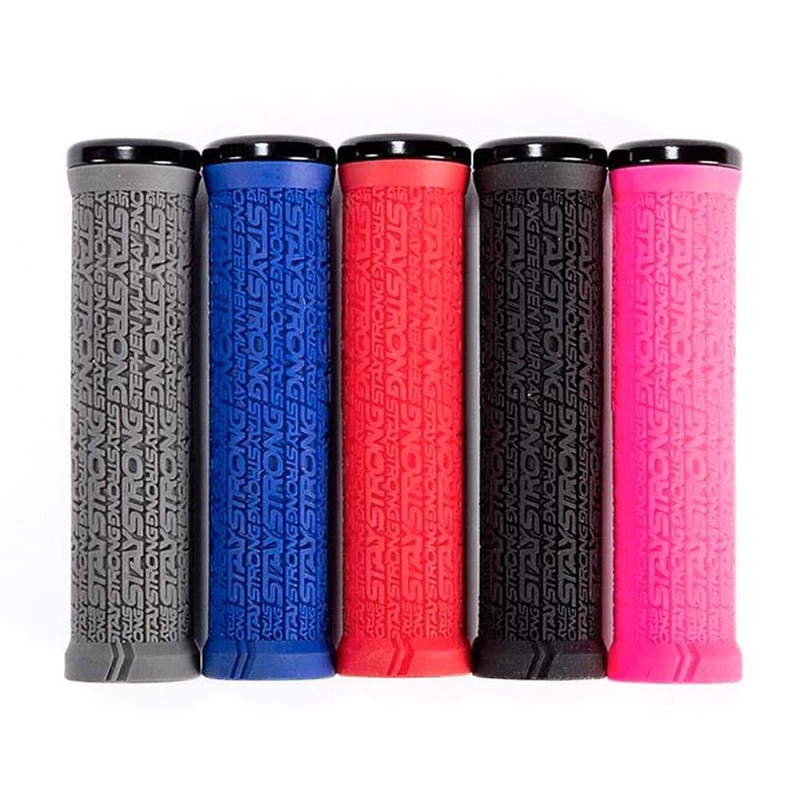 Stay Strong x ODI Reactiv Lock On Grips Grey