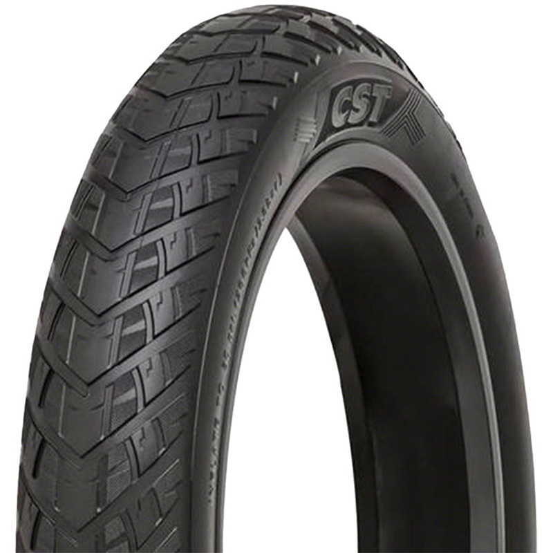CST Big Boat Tire – 20 x 4 Clincher Wire Black Aramid Ebike