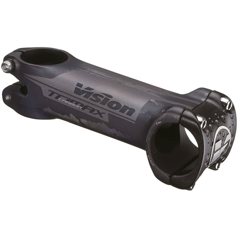 Vision TriMax Carbon OS Stem 31.8mm Clamp Diameter 120mm Length 6 Angle Oversized Design  Carbon
