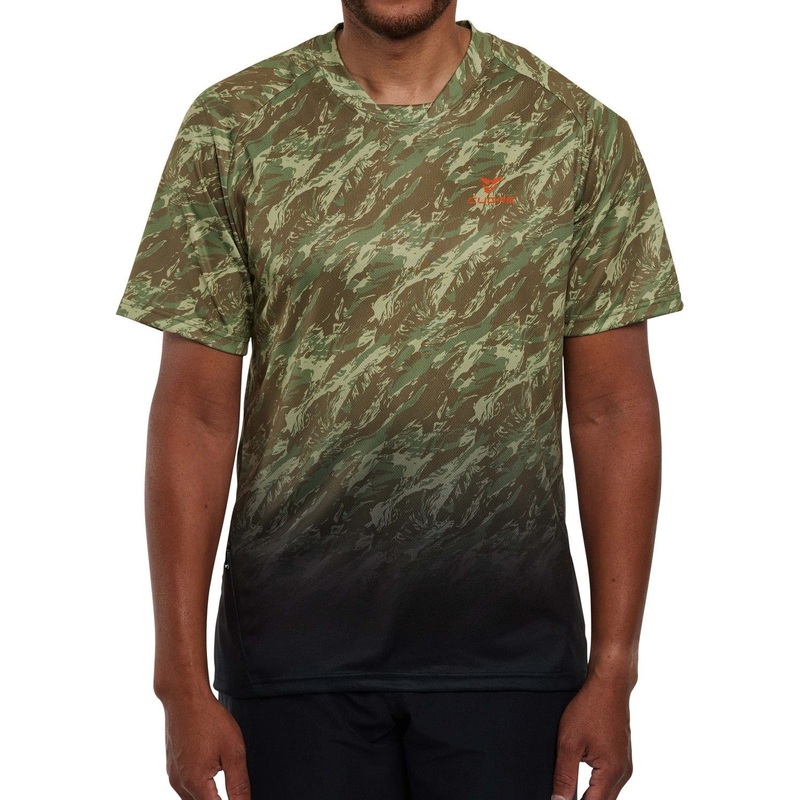 CUORE Men’s Progression Mountain Bike Jersey – Green Camo Green Camo X-Small