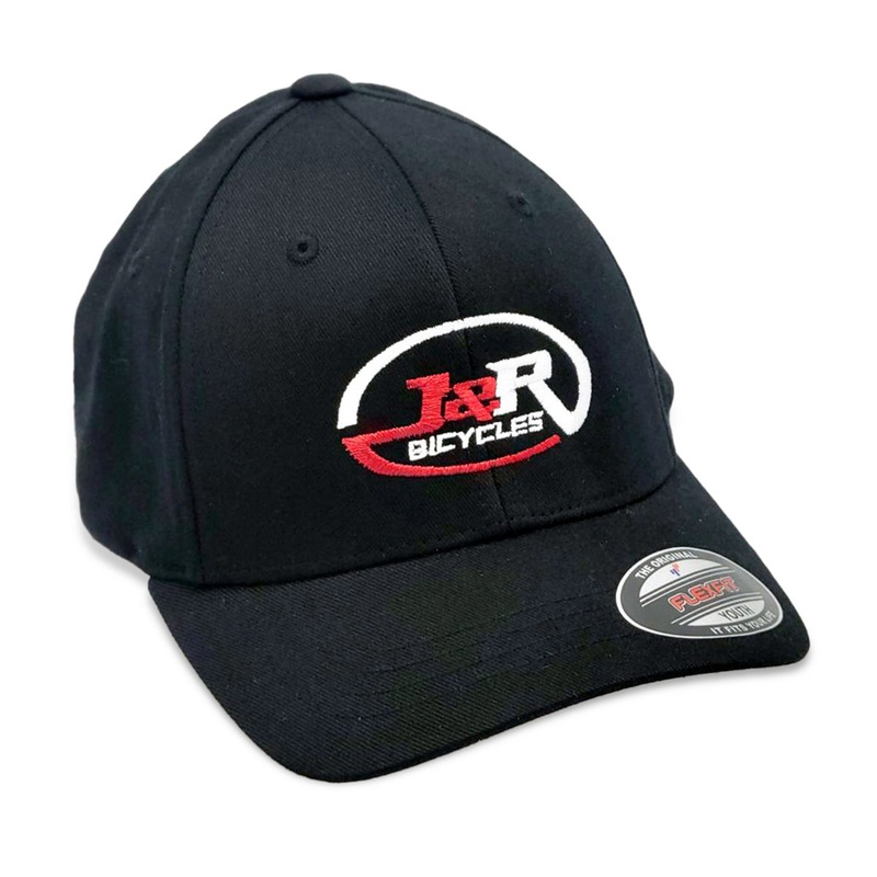 J&R Bicycles Logo V-Flex Hat-Black-Adult S/M