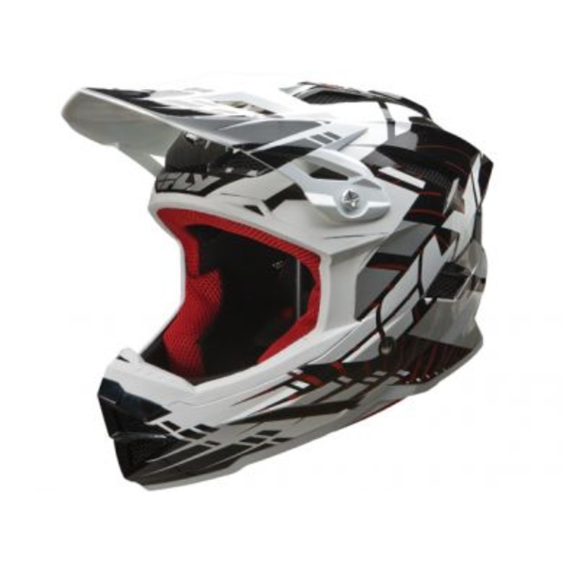 Fly Racing Default Helmet-Black/White Youth Small