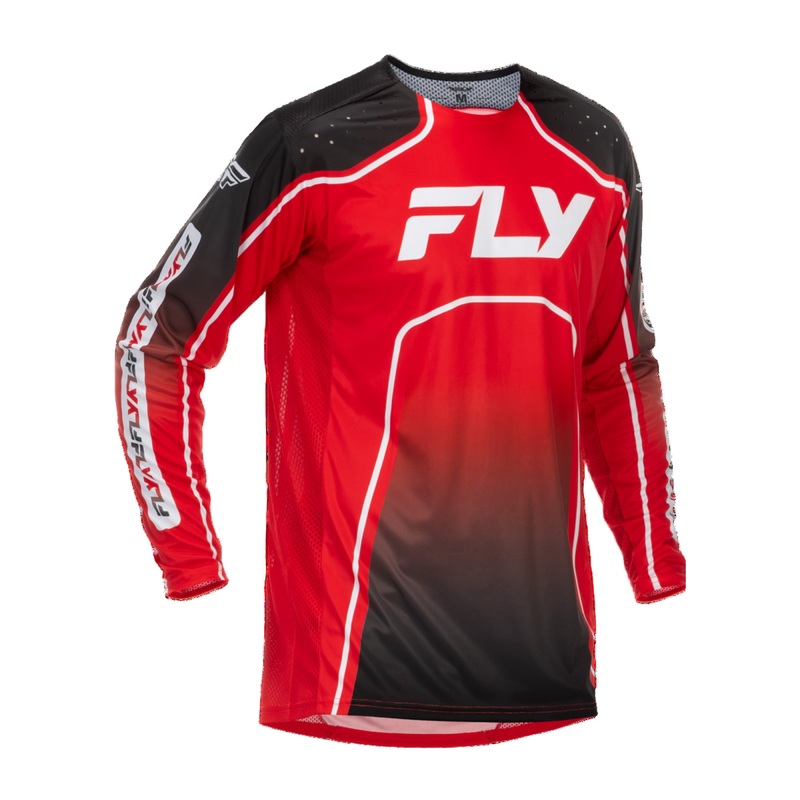 Fly Racing Rayce BMX Race Jersey-Red/Black/White Youth Small