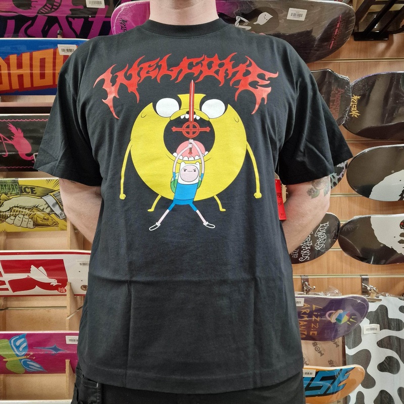 Welcome x Adventure Time Reality T-Shirt Black Black Medium