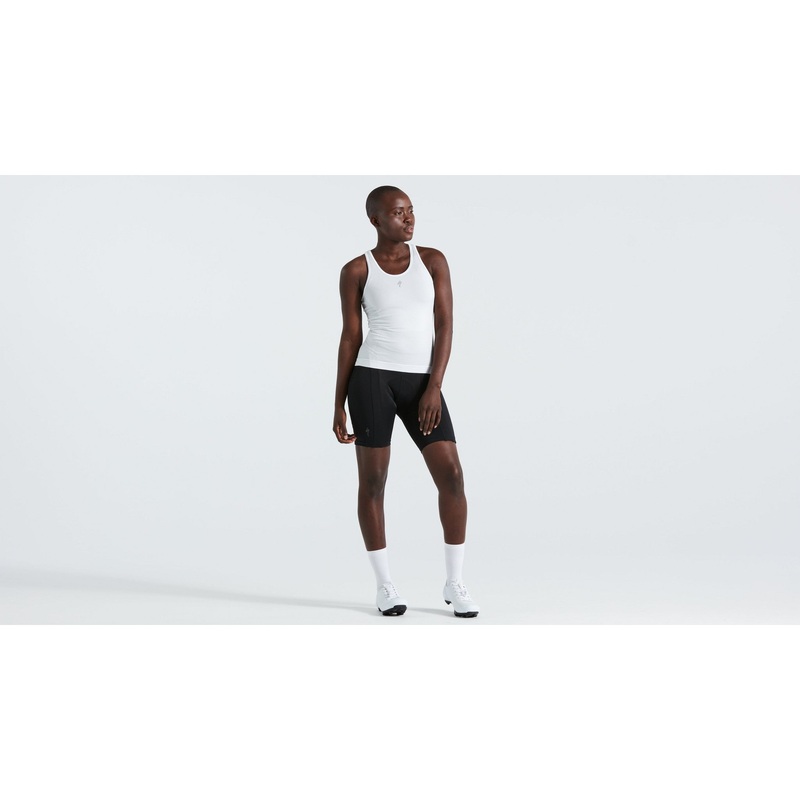 Women’s Seamless Light Sleeveless Base Layer White L/XL