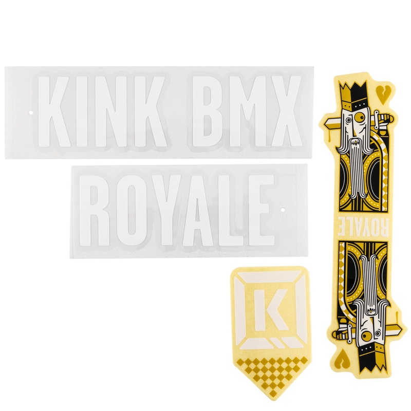 Royale Frame Decal Kit Gloss White/Gold