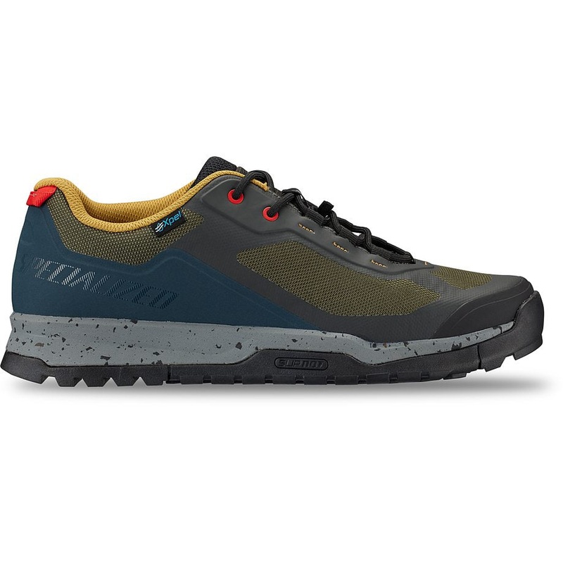 Specialized rime flat shoe dark moss/deep lake/harvest gold 45