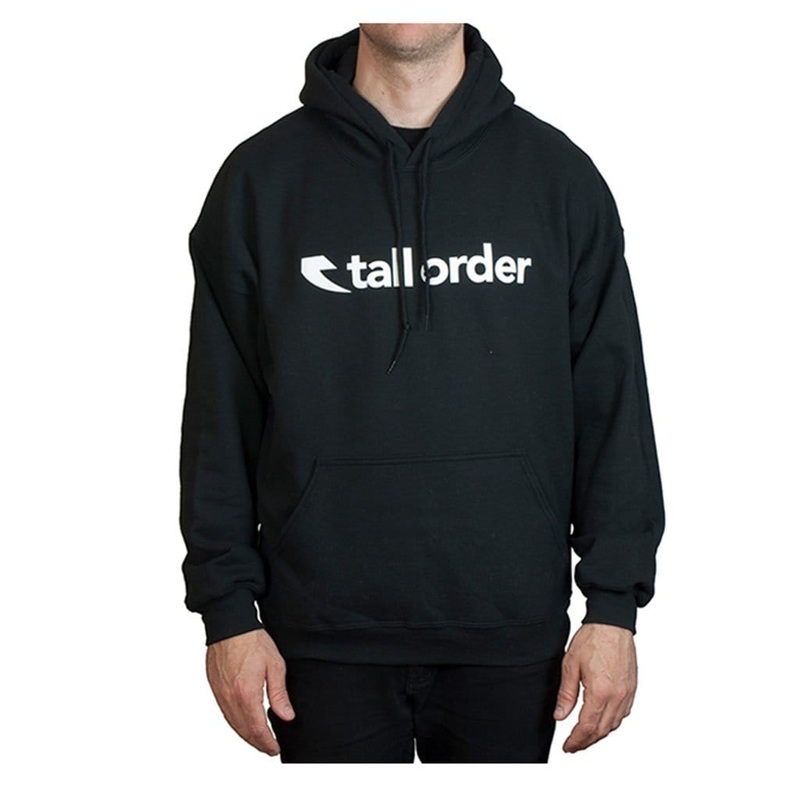 Tall Order Font Hooded Sweatshirt Black Small
