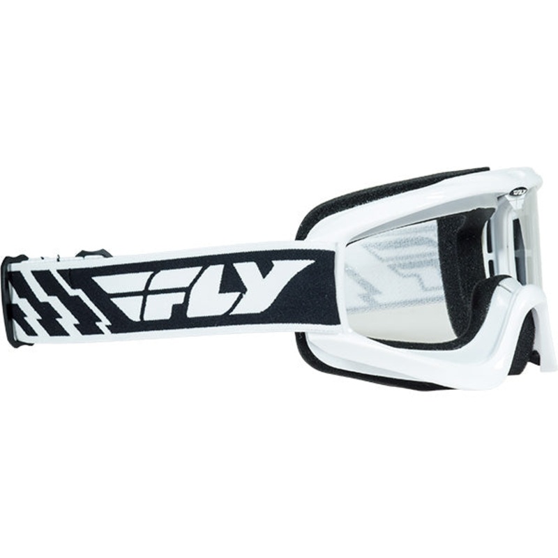 Fly Racing Focus Goggle-Youth-White-Clear Lens