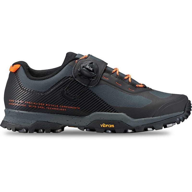 Specialized rime 2.0 hydroguard shoe black/cast battleship/blaze 41