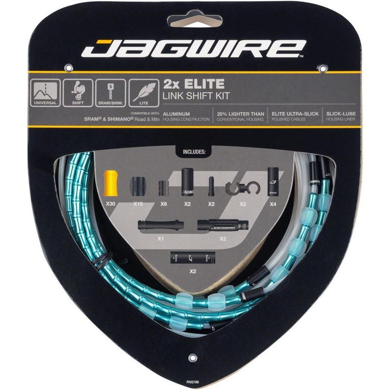 2x Elite Link Shift Cable Kit Celeste