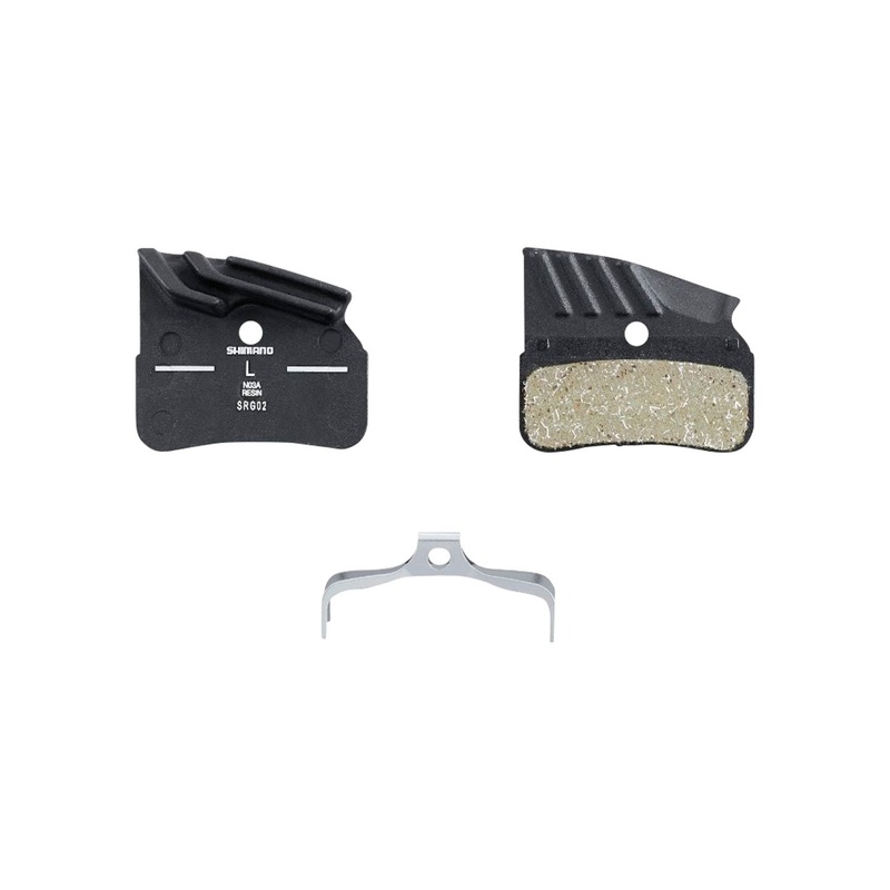 Shimano N03A-RF Disc Brake Pad Spring – Resin Compound Finned Alloy Back Plate One Pair