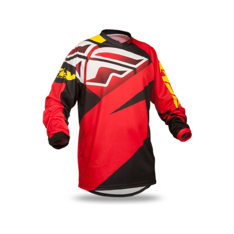 Fly Racing 2015 F-16 BMX Race Jersey-Red/Black Youth Small