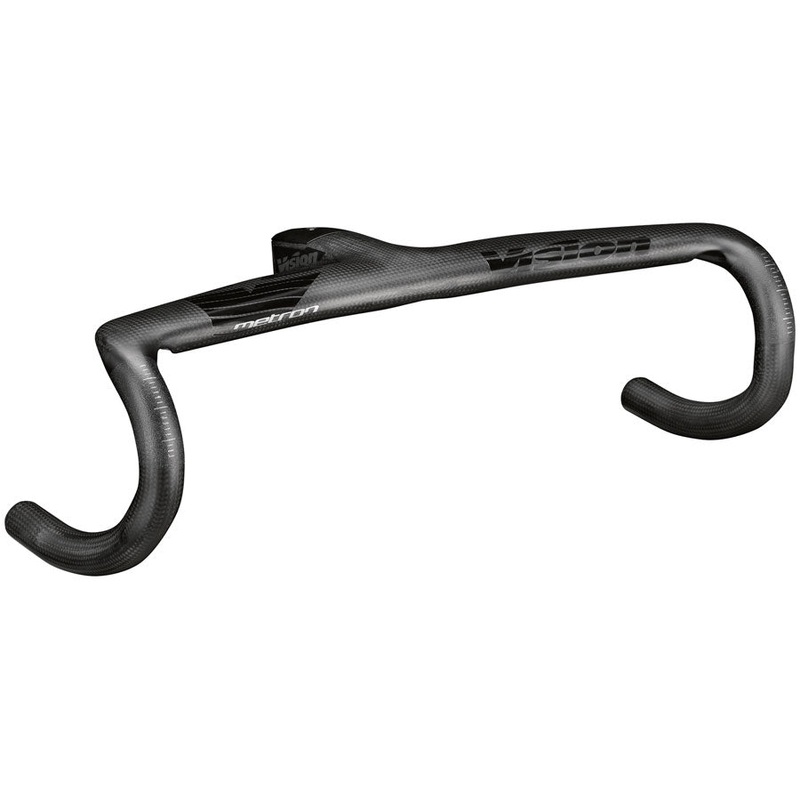 Vision Metron 5D ACR EVO Drop Handlebar 38cm Width 80mm Stem Length -6 Angle Integrated Carbon Design  BLK